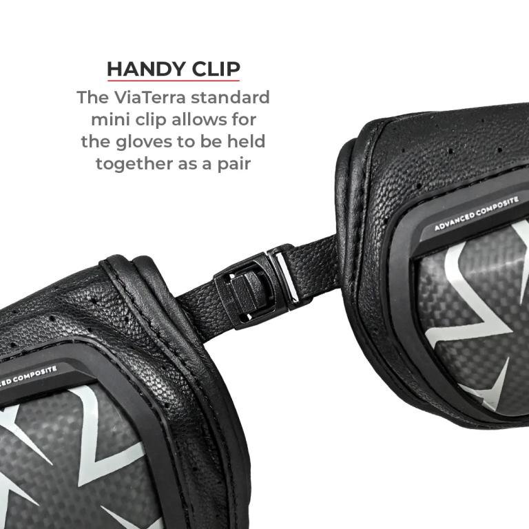 Viaterra Grid Mk3 – Full Gauntlet Riding Gloves - Black