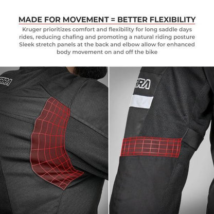 Viaterra Kruger Air Touring Jacket-Red