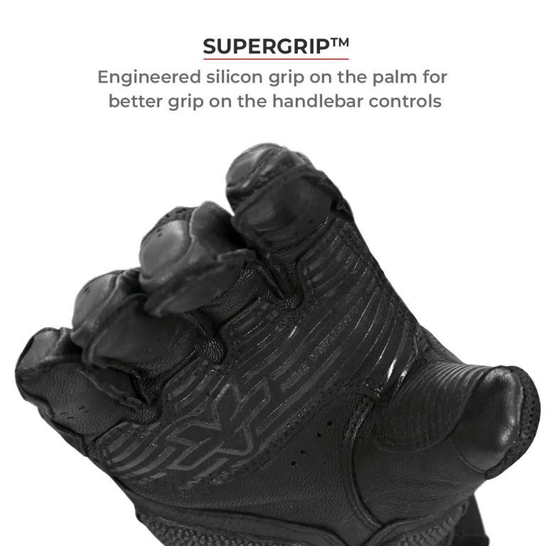 Viaterra Kruger – Motorcycle Touring Riding Gloves - Sunset Red