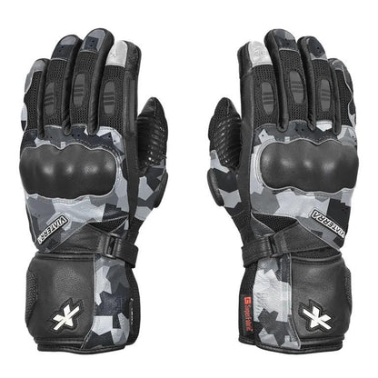 Viaterra Kruger – Motorcycle Touring Riding Gloves - Snow Camo