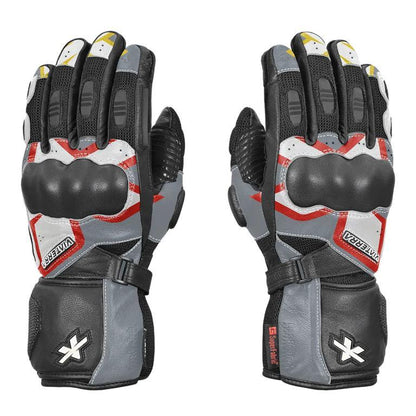 Viaterra Kruger – Motorcycle Touring Riding Gloves - Sunset Red