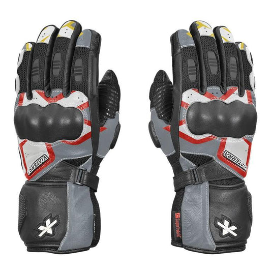 Viaterra Kruger – Motorcycle Touring Riding Gloves - Sunset Red
