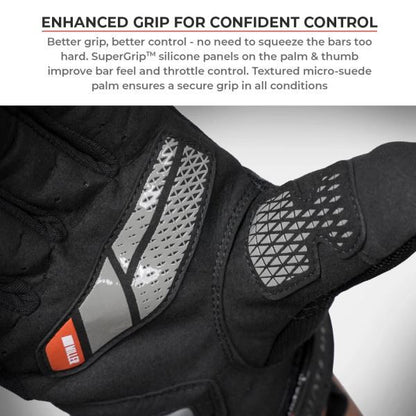 Viaterra Miller Urban Motorcycle Riding Gloves-Grey