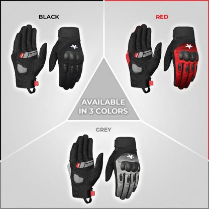 Viaterra Miller Urban Motorcycle Riding Gloves-Red