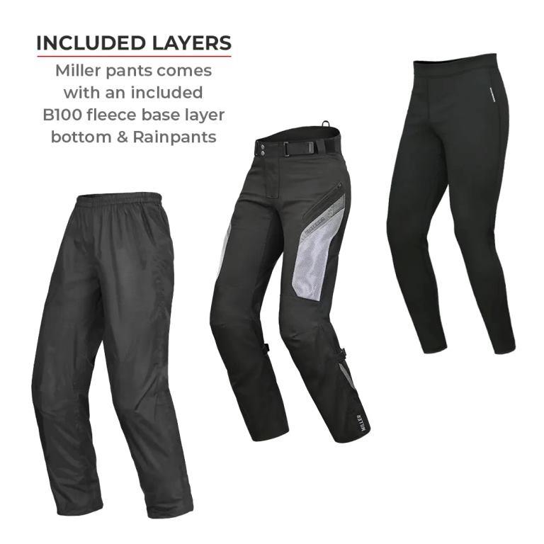 Viaterra Miller – Street Mesh Riding Pants With Liners - Black