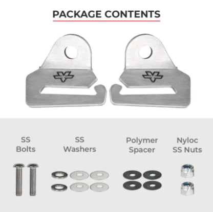 Viaterra Quick Release Strap Hooks- Silver