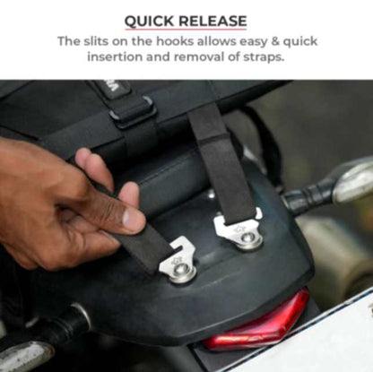 Viaterra Quick Release Strap Hooks- Silver