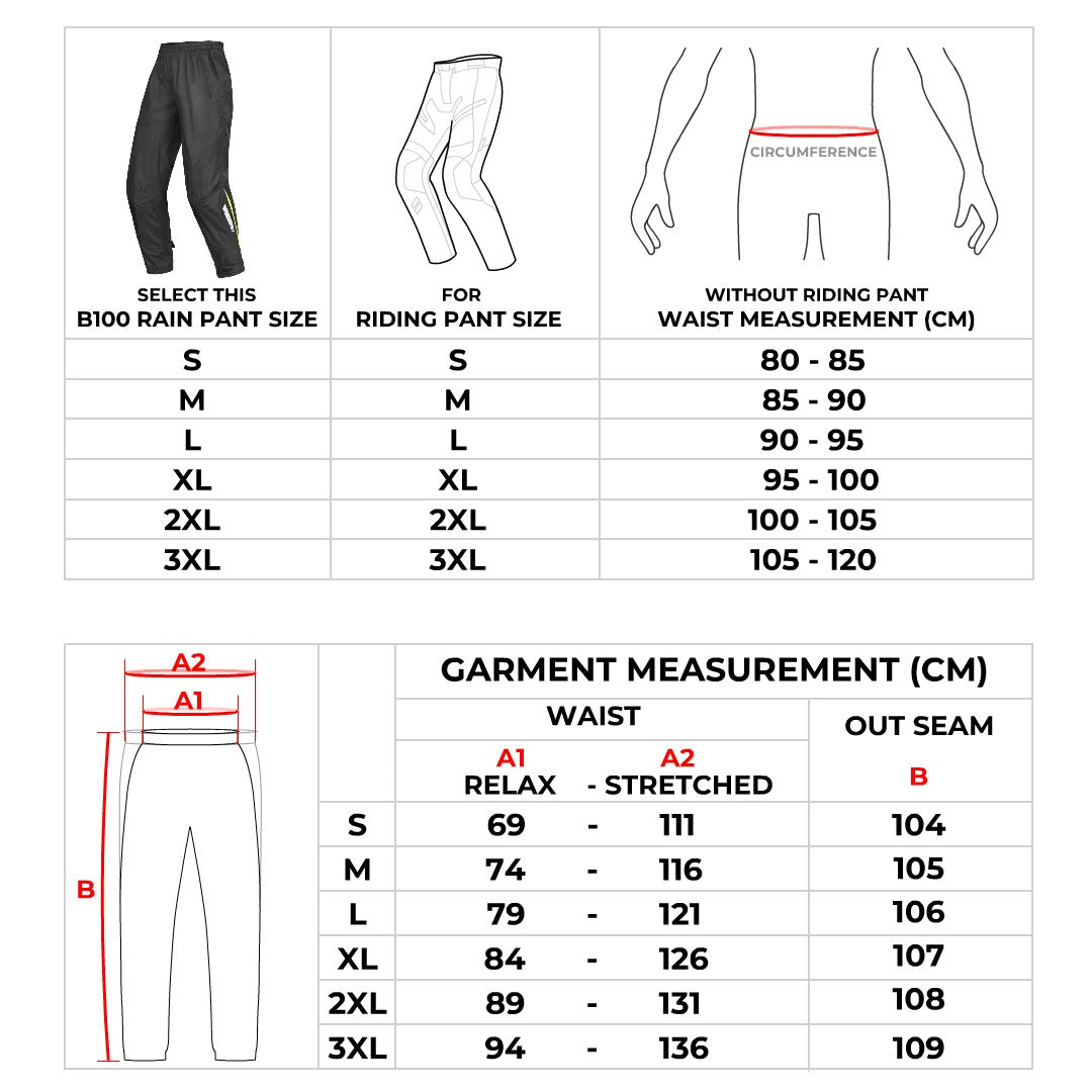 Viaterra B100 Rain Pants - Riders Junction