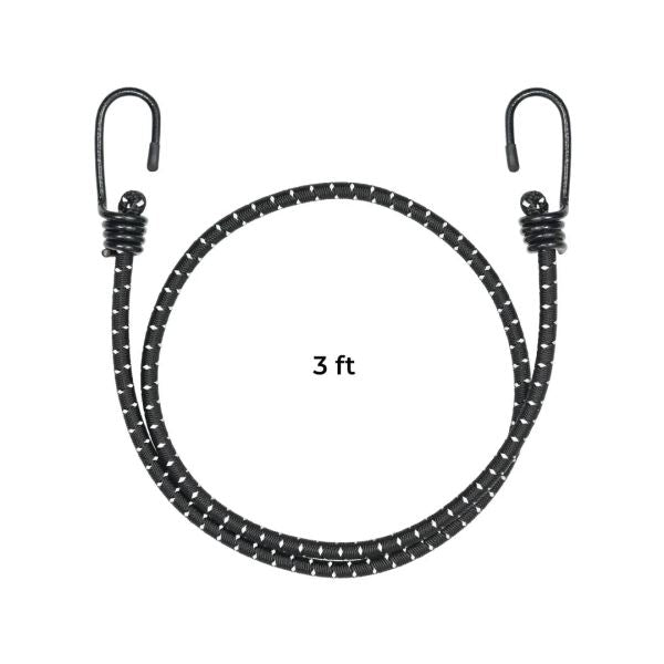 Viaterra-Reflective Bungee Cord Tie Down Rope 3 Feet