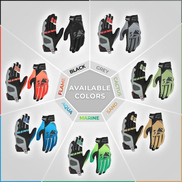 Viaterra Roost V2 – Offroad Motorcycle Gloves - Flame