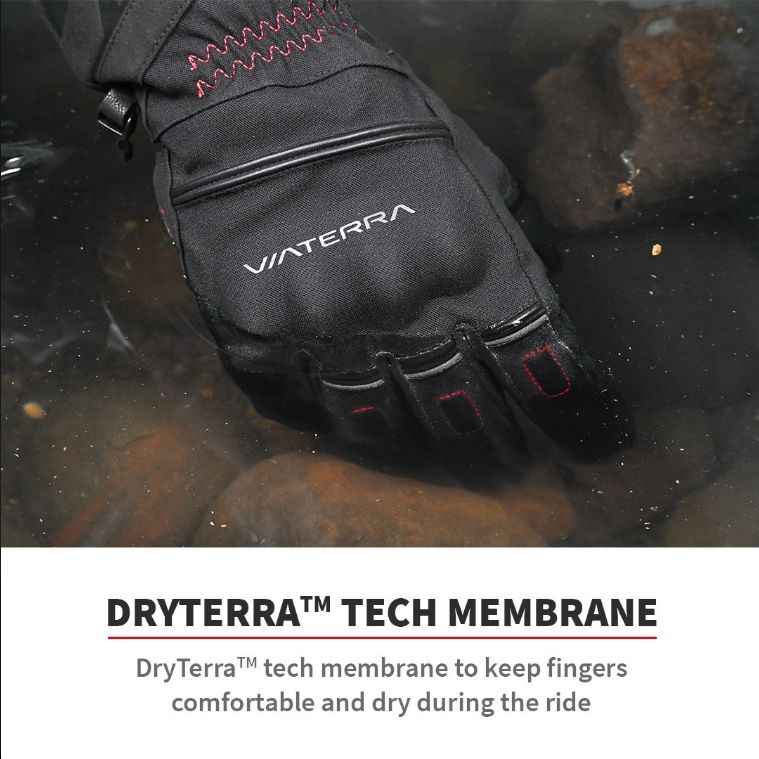 Tundra - Waterproof Winter Motorcycle Riding Gloves - Viaterra