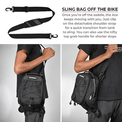 Viaterra Ace Universal Motorcycle Tank Bag (Strap Based)