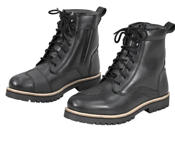 Viaterra Bronson - Retro Motorcycle Riding Boots For Women (Black)