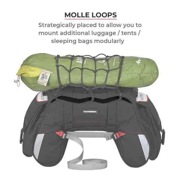 Viaterra Claw Mini Universal Motorcycle Tailbag (Black)