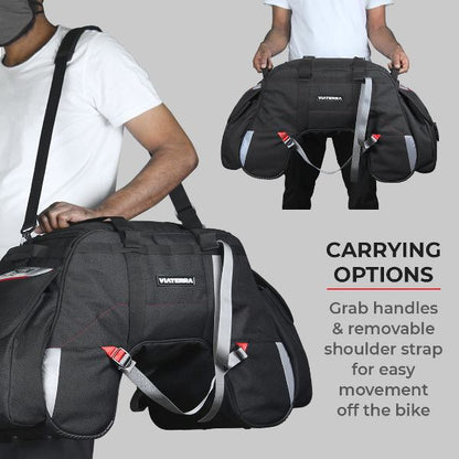 Viaterra Claw Universal Motorcycle Tailbag (Black)