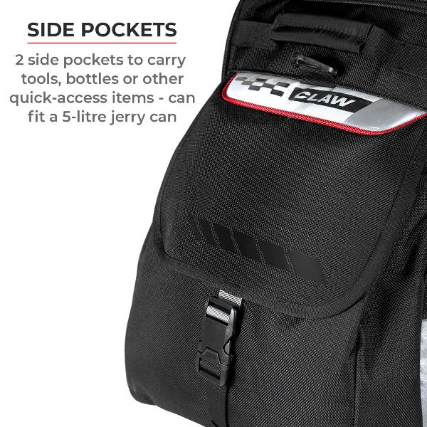 Viaterra Claw Universal Motorcycle Tailbag (Black)