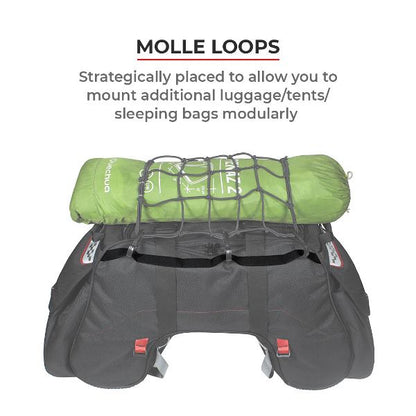 Viaterra Claw Universal Motorcycle Tailbag (Black)