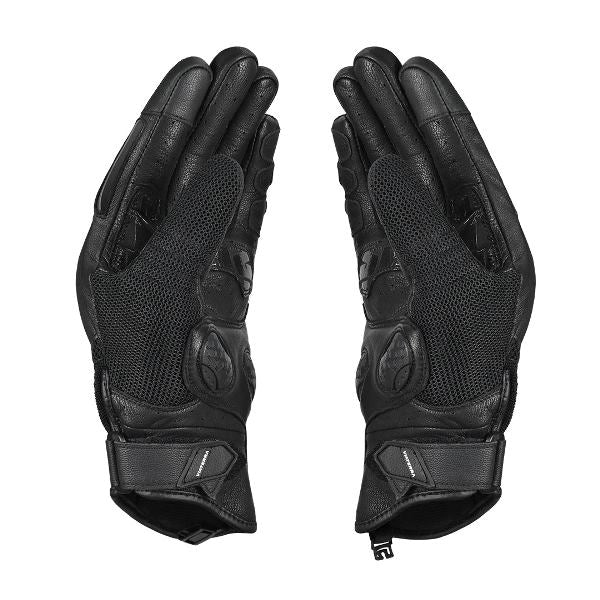 Viaterra Holeshot Pro Semi Gauntlet Hybrid Riding Gloves - Black