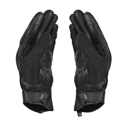 Viaterra Holeshot Pro Semi Gauntlet Hybrid Riding Gloves - Black