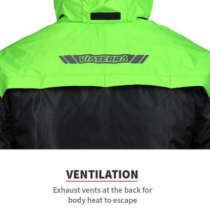 Viaterra M200 Rain Jacket – Pro (Black/Green)