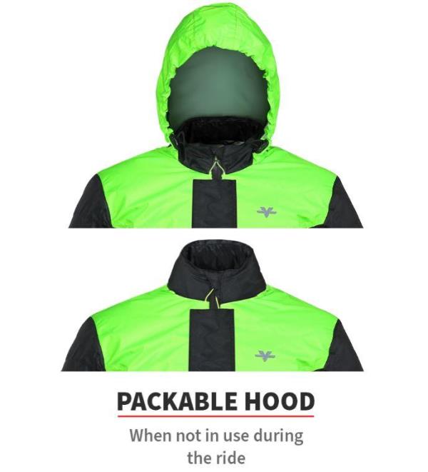 Viaterra M200 Rain Jacket – Pro (Black/Green)