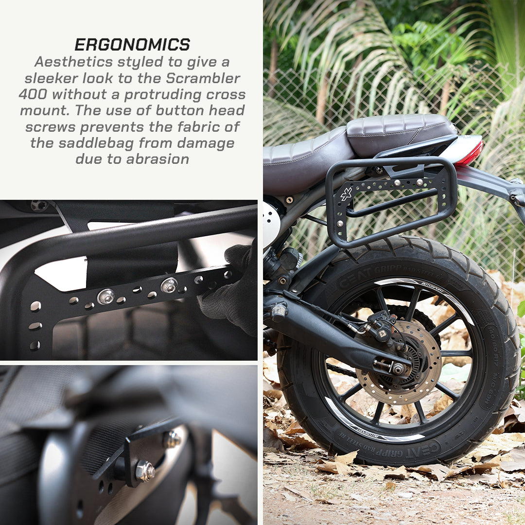 Viaterra Saddlebag Rack For Triumph Scrambler 400