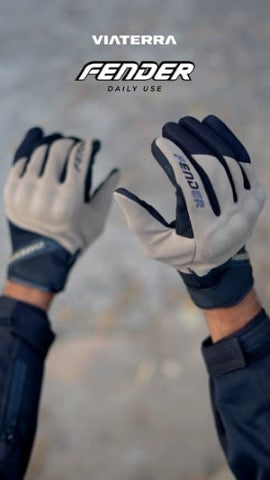 Viaterra Fender - Daily Use Motorcycle Glove - Red - Riders Junction