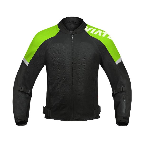 Viaterra Fender Urban Mesh Riding Jacket (with base layer)-Fluorescent Green