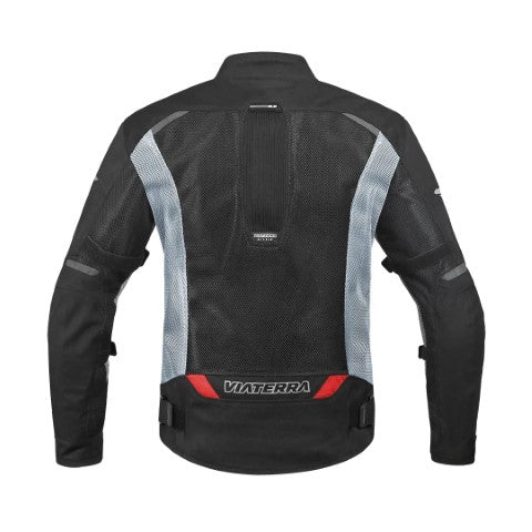 Viaterra Miller Urban Mesh Motorcycle Riding Jacket - Red - Riders Junction