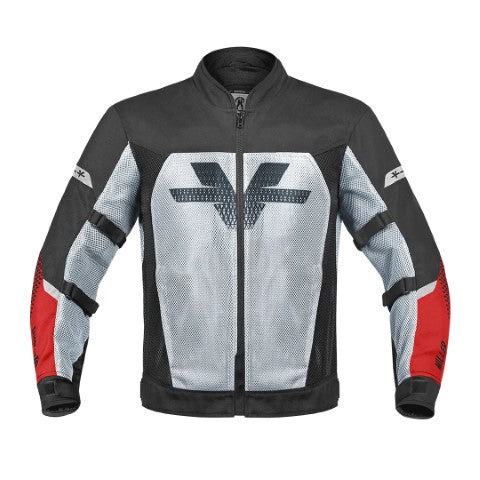 Viaterra Miller Urban Mesh Motorcycle Riding Jacket - Red - Riders Junction