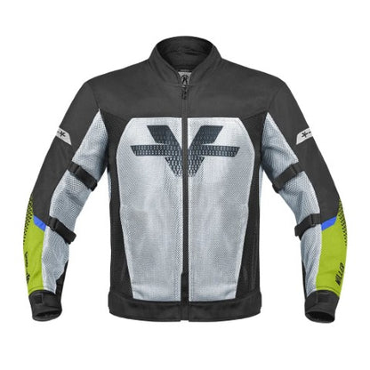 Viaterra Miller Urban Mesh Motorcycle Riding Jacket - Green - Riders Junction