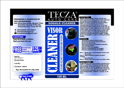 Visor Lens & Goggle Cleaner 100 Ml - Tecza