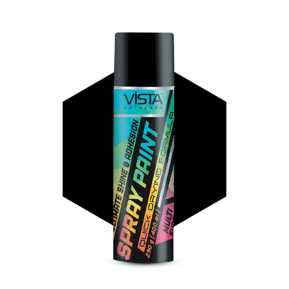 Vista Spray Paint Black Matte 400 ML