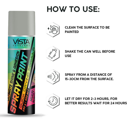 Vista Spray Paint Bright Chrome 400 ML