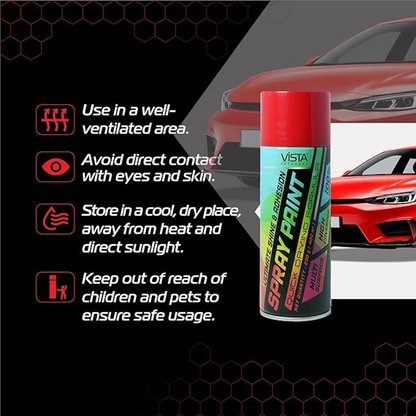 Vista Spray Paint Pure Red 400 ML