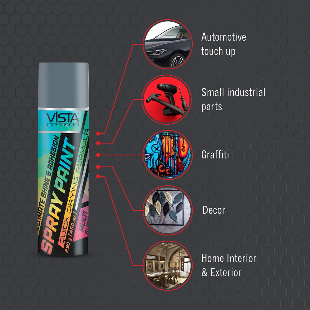 Vista Spray Paint Silver 400 ML