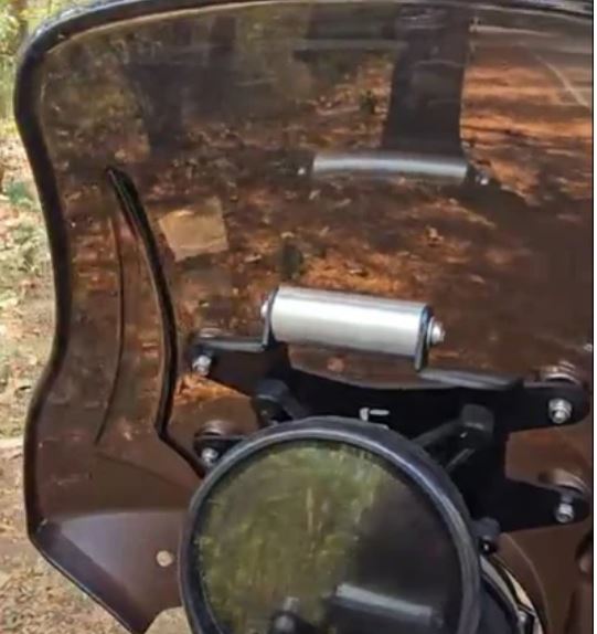 Windscreen GPS Mount for Himalayan 450 - Carbon Racing