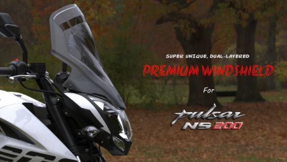 Windshield (V2) For Pulsar NS200 - Riders Junction