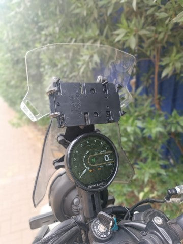 Windshield Ram Mount Base Plate Combo for Himalayan 450 - RJ Customs - Riders Junction