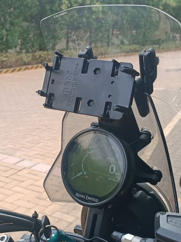 Windshield Ram Mount Base Plate Combo for Himalayan 450 - RJ Customs - Riders Junction