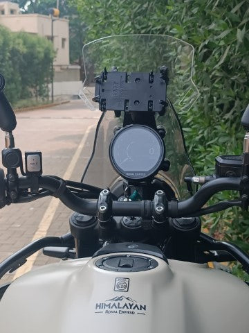 Windshield Ram Mount Base Plate Combo for Himalayan 450 - RJ Customs - Riders Junction