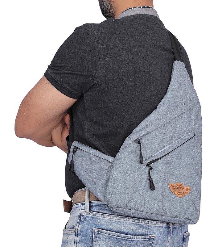 Wing Crossbody Denim Blue Sling Bag for Travel