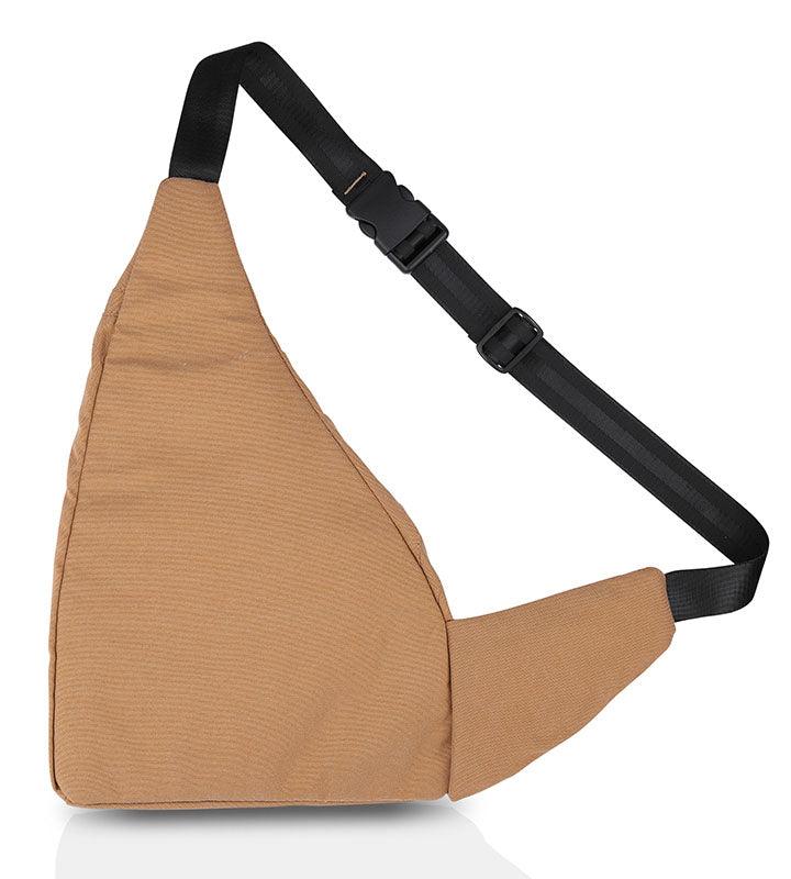 Wing Crossbody Khaki Sling Bag for Travel, Biking, Hiking, Trekking and Everyday Use by Guardian Gears