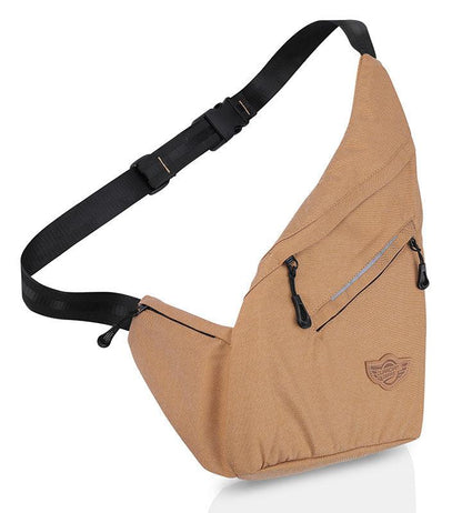 Wing Crossbody Khaki Sling Bag for Travel, Biking, Hiking, Trekking and Everyday Use by Guardian Gears