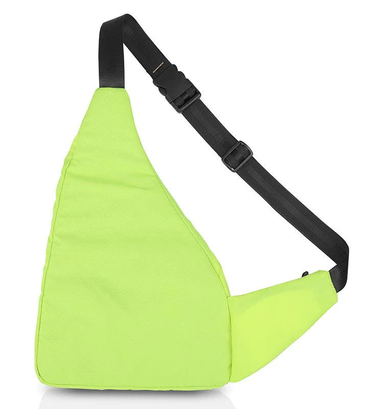 Wing Crossbody Flo Green Sling Bag for Travel, Biking, Hiking, Trekking and Everyday Use by Guardian Gears