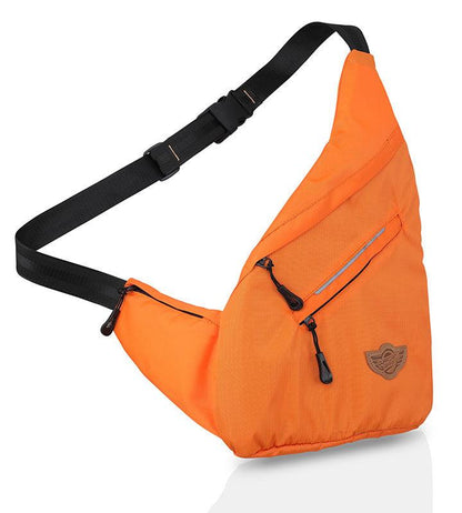 Wing Crossbody Tangy Orange Sling Bag for Travel, Biking, Hiking, Trekking and Everyday Use by Guardian Gears