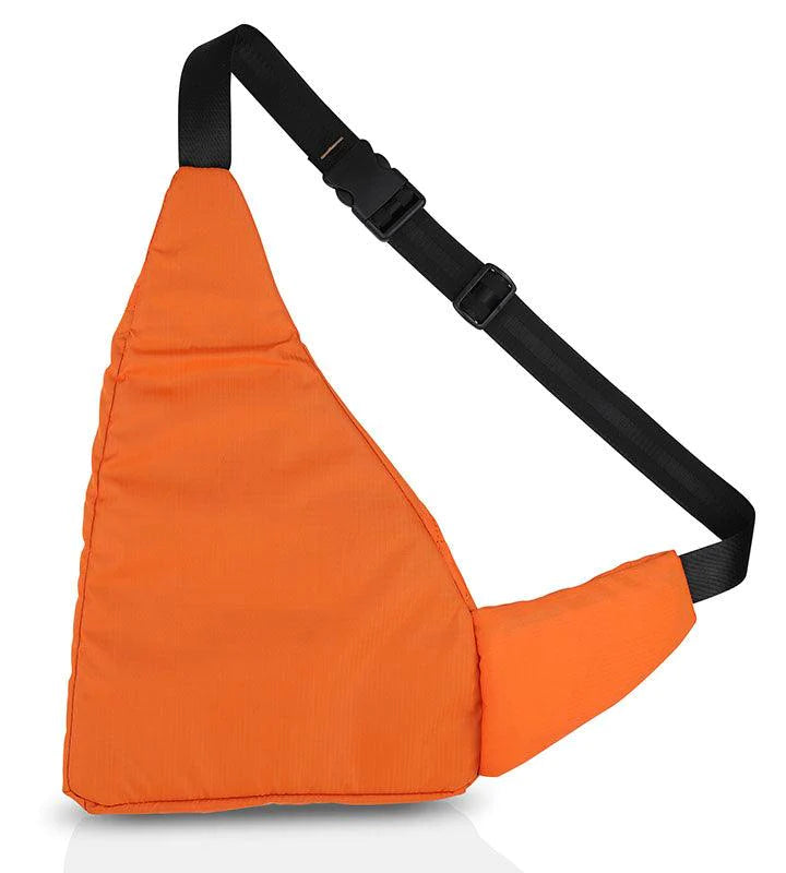 Wing Crossbody Tangy Orange Sling Bag for Travel, Biking, Hiking, Trekking and Everyday Use by Guardian Gears
