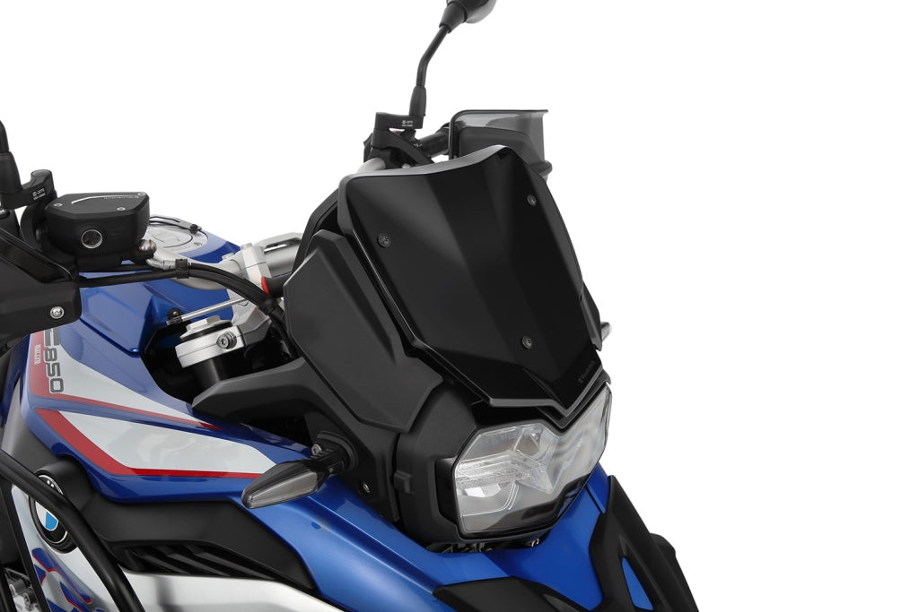 Wunderlich BMW F 750 / 850 GS Screen - Windscreen "FlowJet" - Matt Black - 20231-004