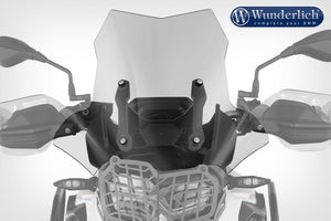 Wunderlich BMW F Series GS Screen - Windscreen Marathon - Short (115mm) Hole Gap - Clear - 20230-204
