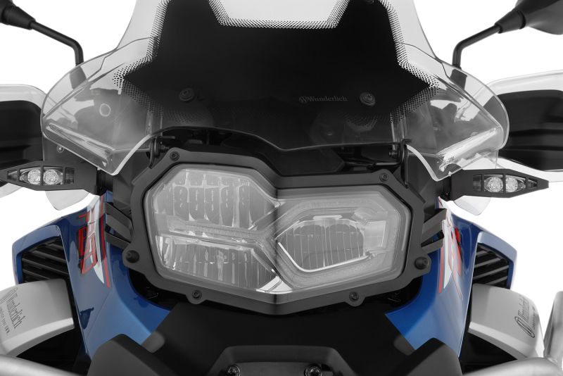 Wunderlich BMW F Series GSA Protection - Headlight Protector (Foldable) - Clear - 25858-102
